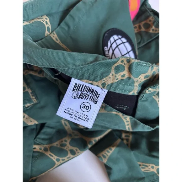Billionaire Boys Club Expedition Pine-needle Green Cargo Pants Size 30X30